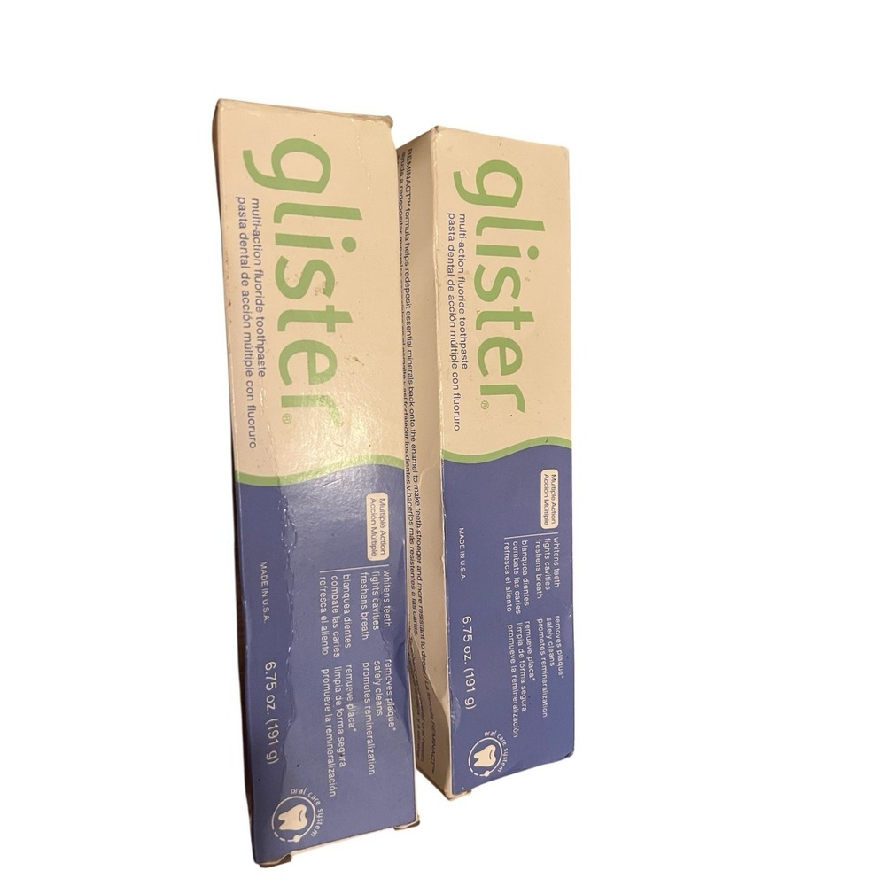 Amway Glister E9530 Multi-action‎ Fluoride Toothpaste 6.75 Oz -x2